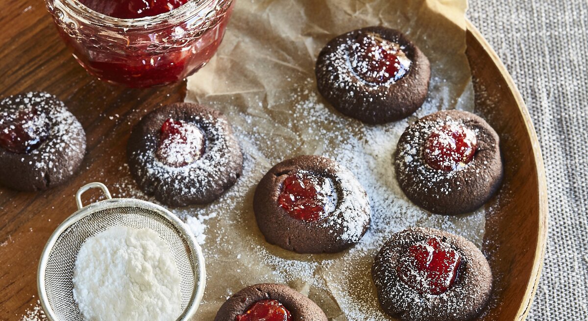 Schmalzplätzchen mit Marmelade