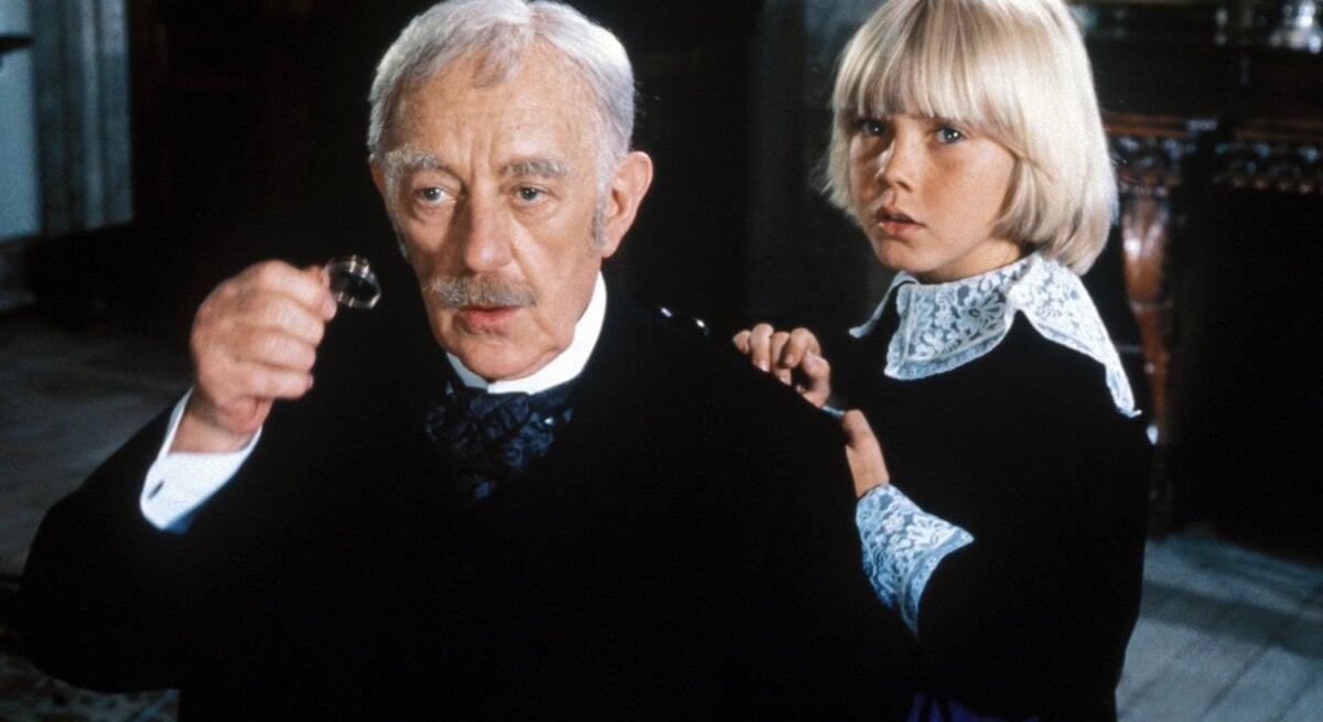 Alec Guinness als Earl of Dorincourt und Ricky Schroder als Cedric Errol in "Der kleine Lord"