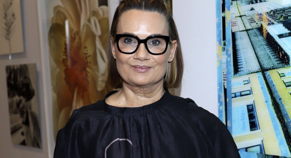 Jenny Jürgens, fotografiert während der Eröffnung ihrer ersten eigenen Fotogalerie.