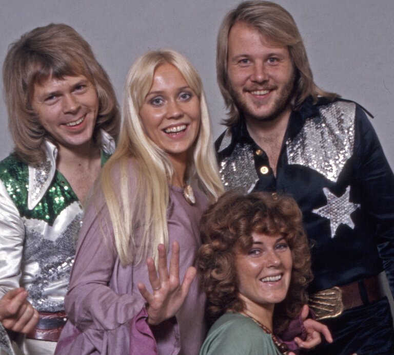 1972 wurden Agnetha Fältskog, Björn Ulvaeus, Benny Andersson und Anni-Frid Lyngstad als ABBA weltberühmt. | © United Archives / GettyImages