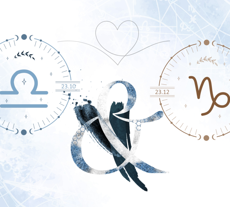 Die astrologischen Symbole der Sternzeichen Waage und Steinbock. | © Shutterstock, Getty Images