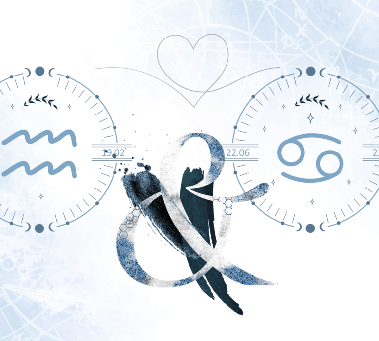 Tierkreiszeichen-Matching Wassermann & Krebs.png | © Shutterstock, GettyImages