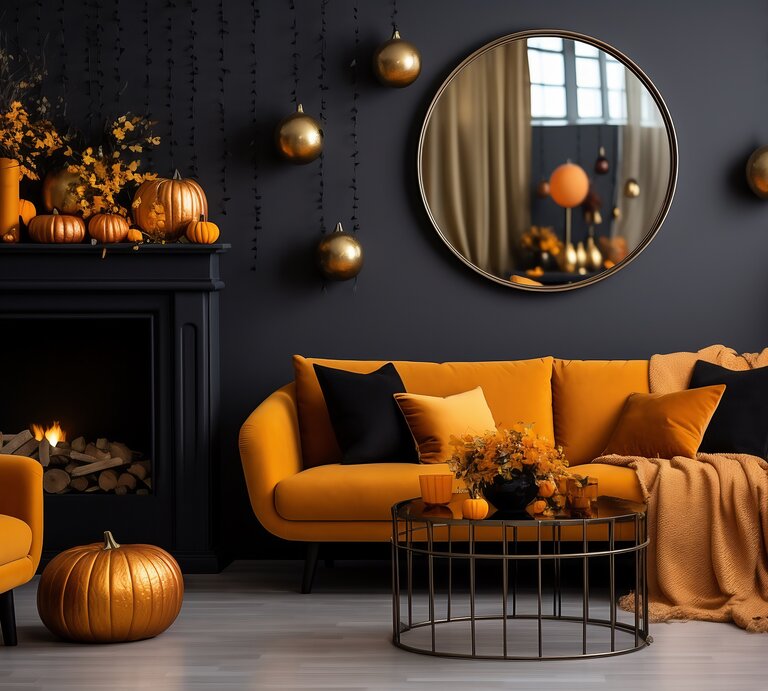 Wohnung mit gebastelter Herbstdeko.  | © AdobeStock/ Alina