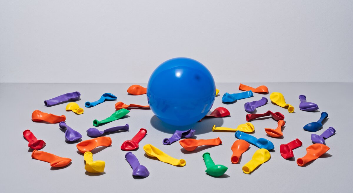 Luftballons, mit Luftballons basteln