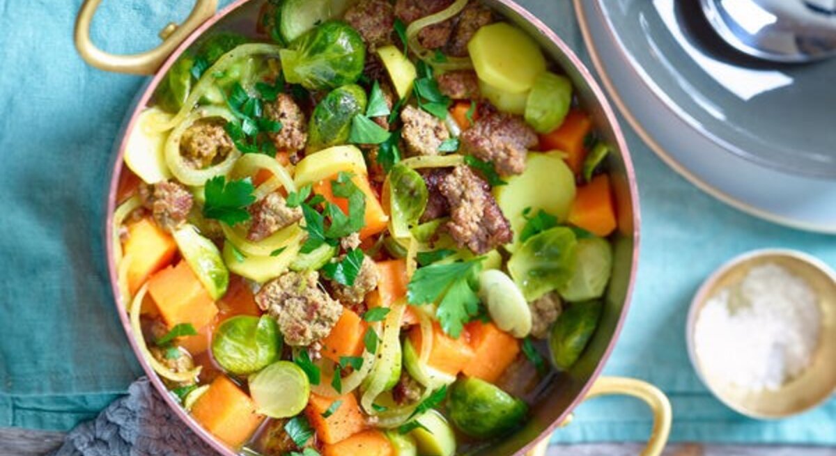 Rosenkohl-Kürbis-Eintopf