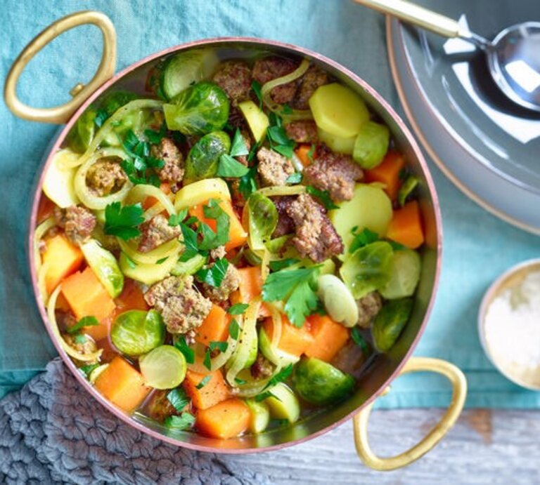 Rosenkohl-Kürbis-Eintopf | © Matthias Liebich