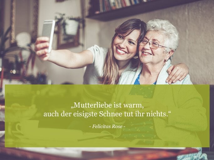 Mutterliebe ist warm, auch der eisigste Schnee tut ihr nichts. (Autor: Felicitas Rose) | © •	Mutterliebe ist warm, auch der eisigste Schnee tut ihr nichts. (Autor: Felicitas Rose)