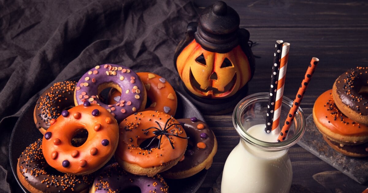 Halloween-Donuts: Halloween-Dessert mit Kürbismus
