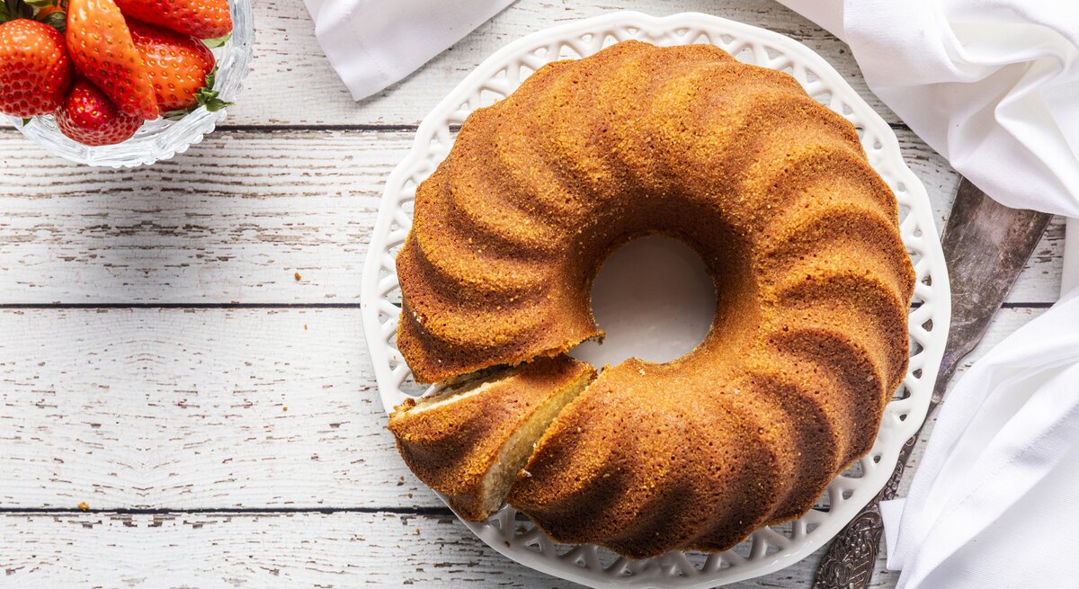 Schüttelkuchen mit Eierlikör
