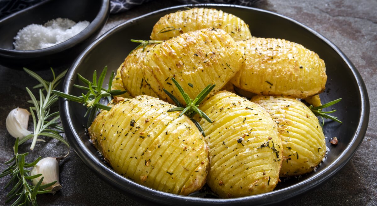  Hasselback-Kartoffeln