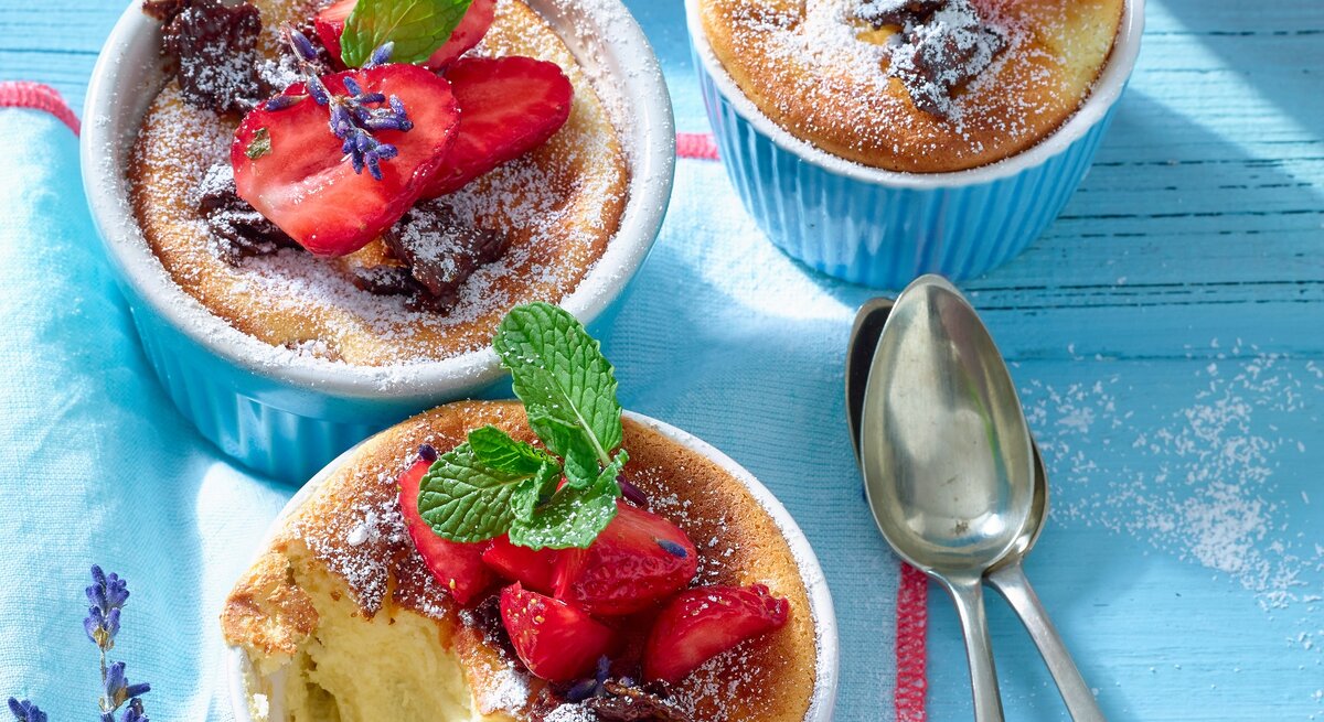 gebackene Quark-Mousse