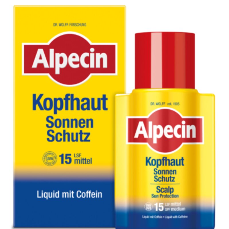 Fläschchen Kopfhautsonnenschutz von Alpecin | © Hersteller