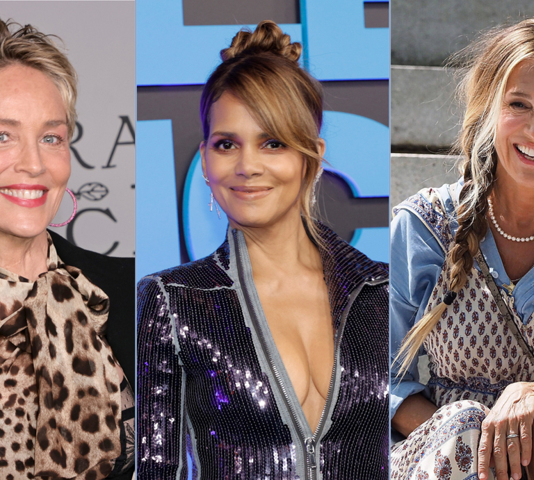 Aufmacher Frisuren machen jünger.png | © Amy Sussman/Getty Images, Kevin Winter/Getty Images, imago images/ZUMA Wire, Canva.com [M]