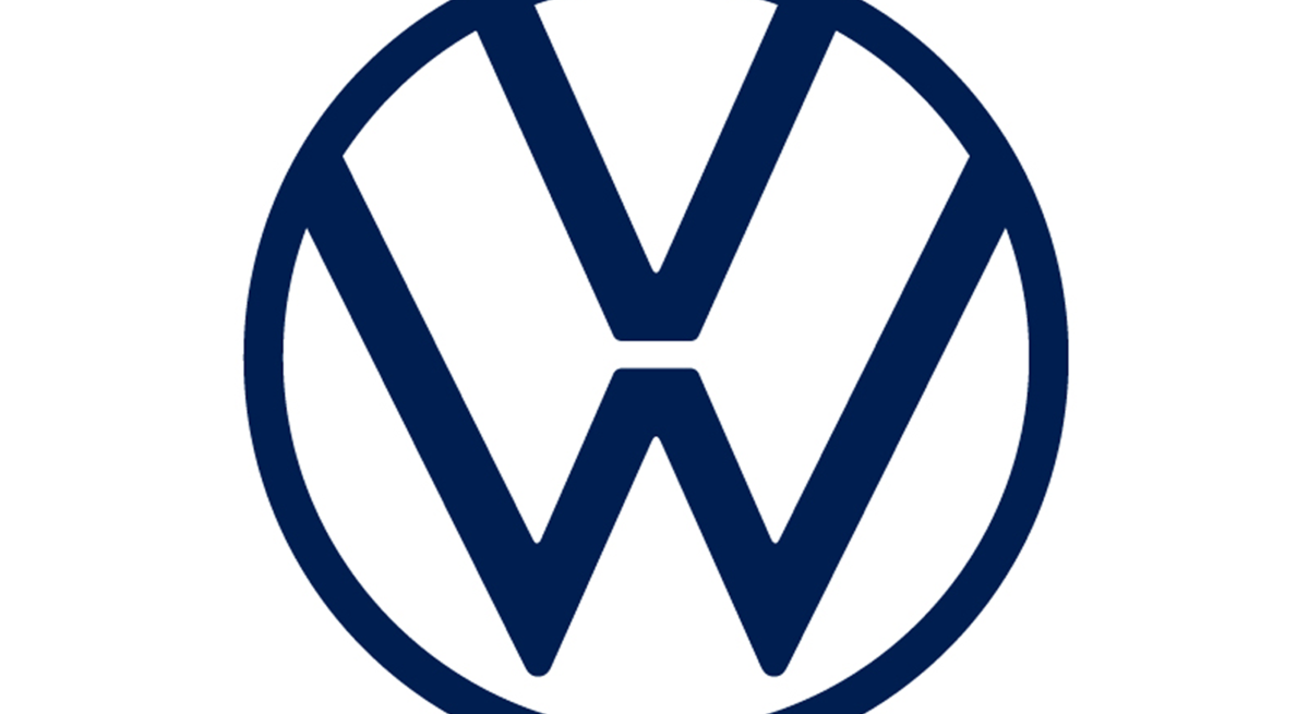 Logo mit dem Schriftzug "VW".