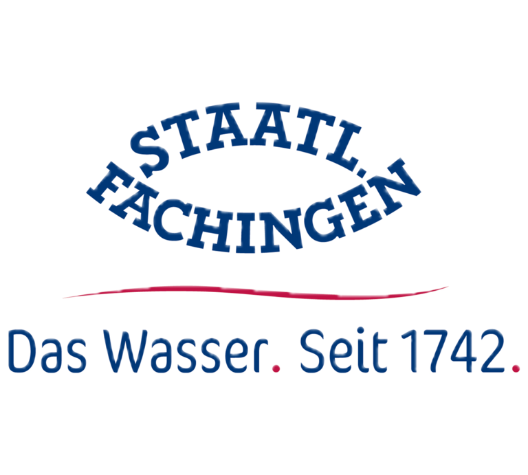 Logo mit dem Schriftzug "STAATL. FACHINGEN. Das Wasser. Seit 1742" | © Fachingen