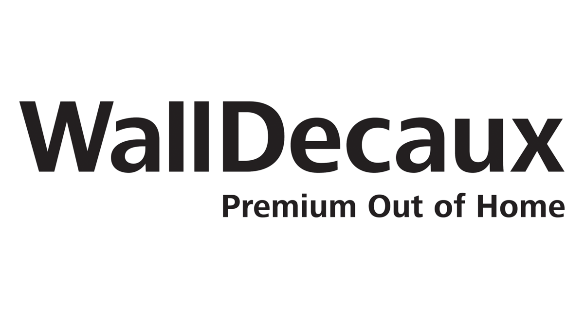 Logo mit dem Schriftzug "WallDecaux Premium Out of Home"