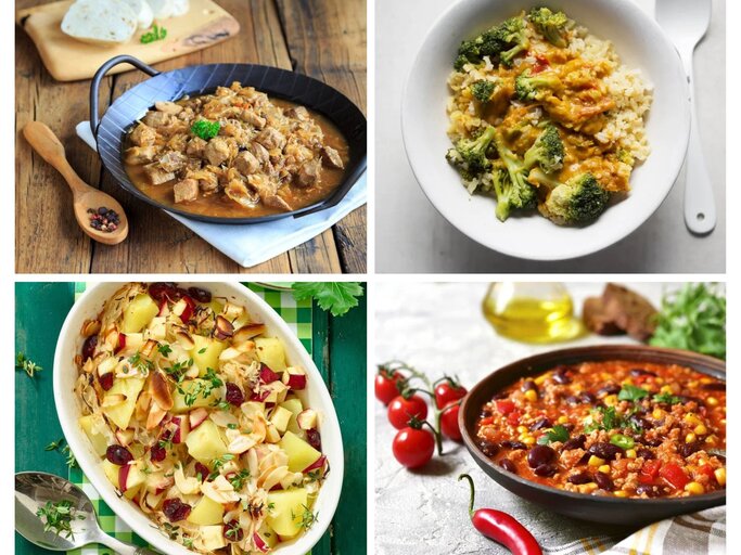 Collage Rezepte 400 Kalorien | © [M] iStock/Shutterstock/ Matthias Liebich