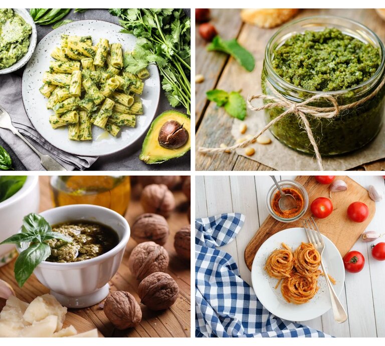 Pesto Collage | © [M] iStock/Shutterstock/adobestock