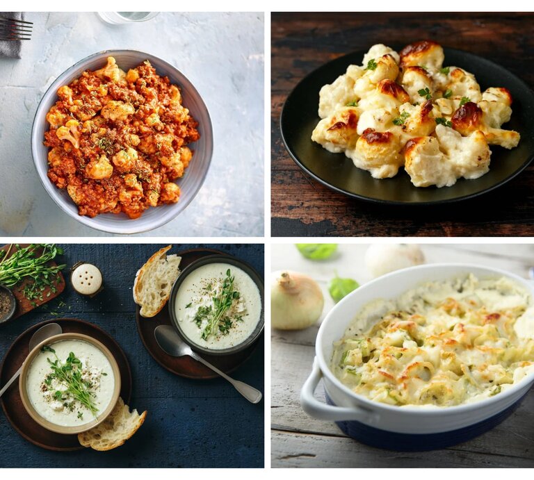 Collage Rezepte Low Carb Blumenkohl | © [M] Getty Images/Stockfood