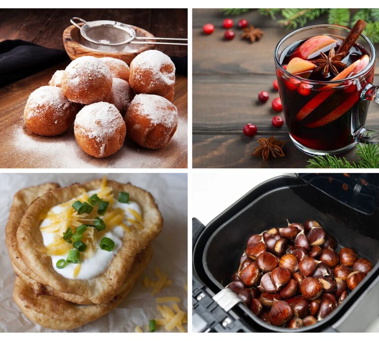Collage Rezepte Weihnachtsmarkt zuhause. | © [M] Shutterstock/iStock/Stockfood