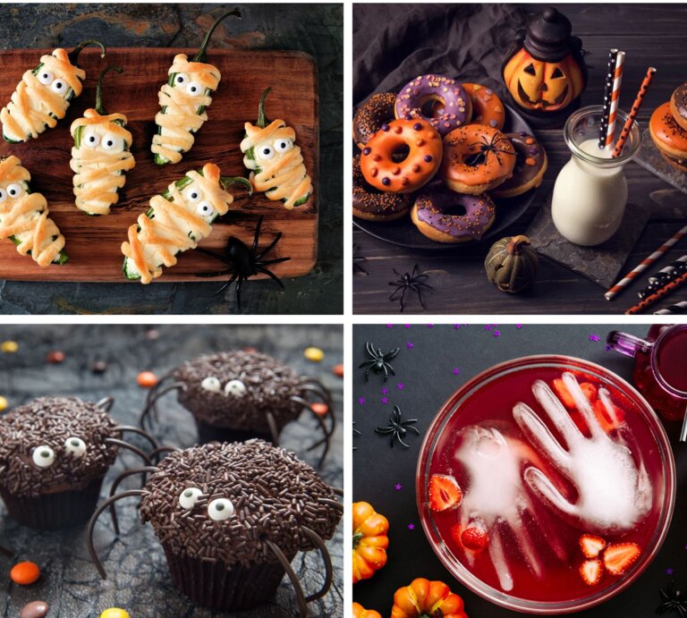 Collage Halloween-Rezepte | © [M] iStock/AdobeStock