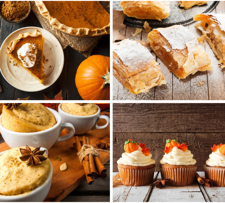 Collage Kürbiskuchen. | © [M] iStock/Shutterstock/AdobeStock