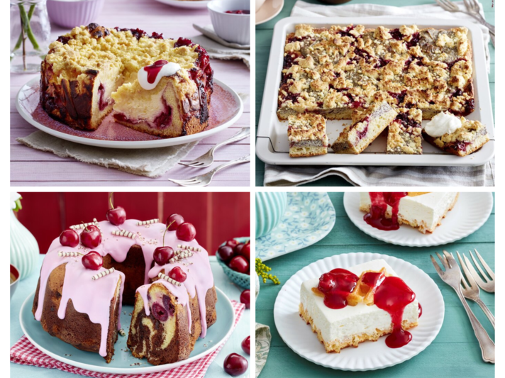 Mehrere Kirschkuchen in einer Collage | © [M] EAT CLUB