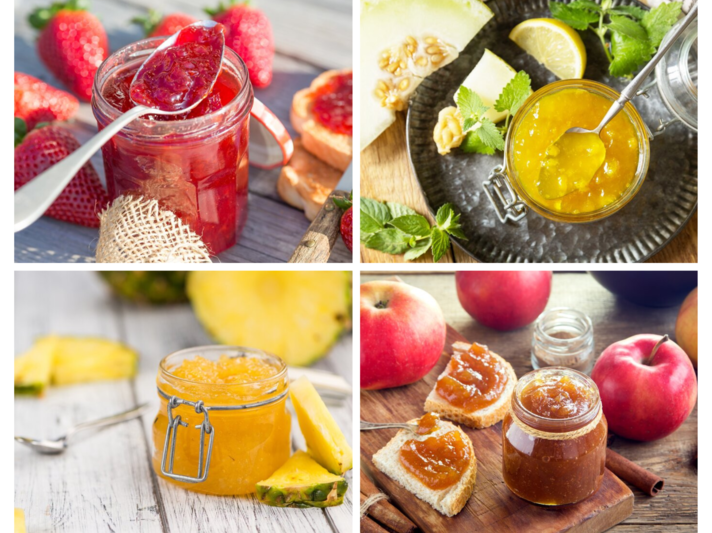 Collage mehrere Marmeladen. | © [M] Getty Images/iStock/Shutterstock