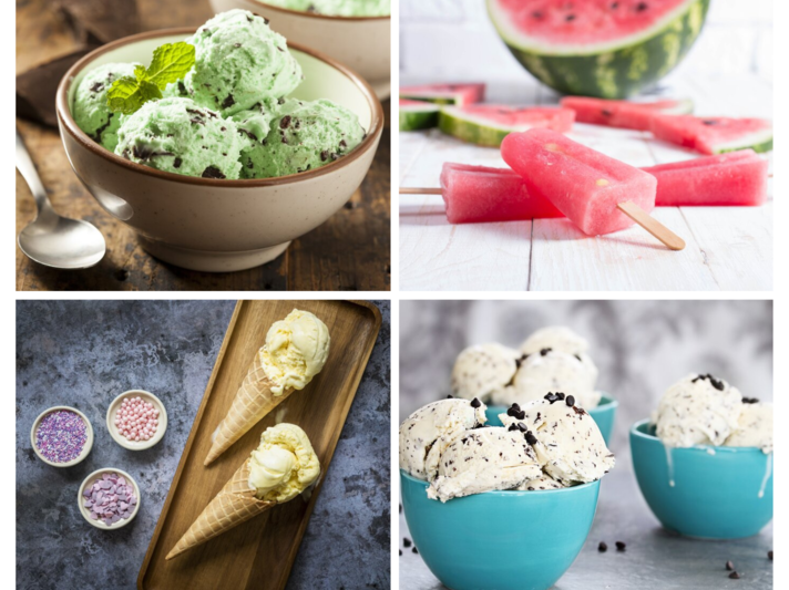 Verschiedene selbstgemachte Eiscremes in einer Collage | © [M] iStock/Getty Images