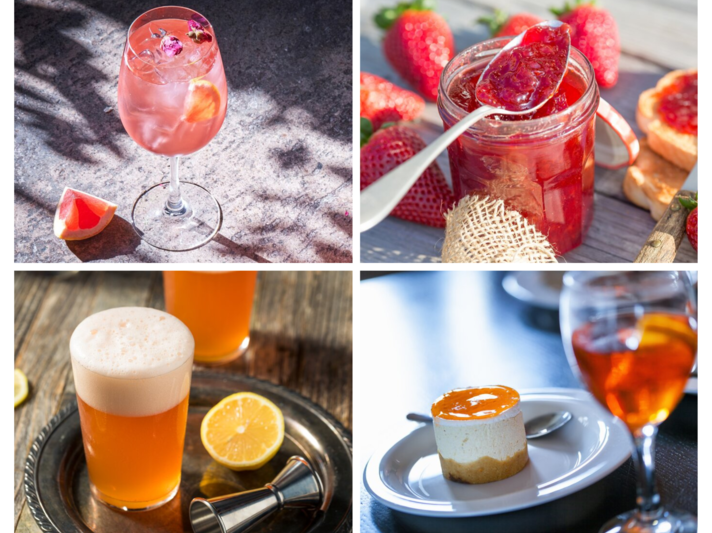 Mehrere Getränke und Desserts mit Aperol- | © [M] Shutterstock/Getty Images/