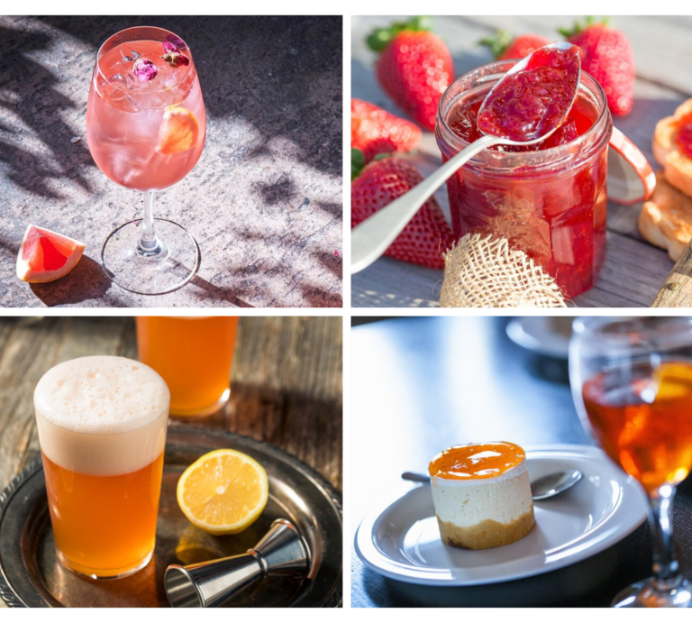 Mehrere Getränke und Desserts mit Aperol- | © [M] Shutterstock/Getty Images/