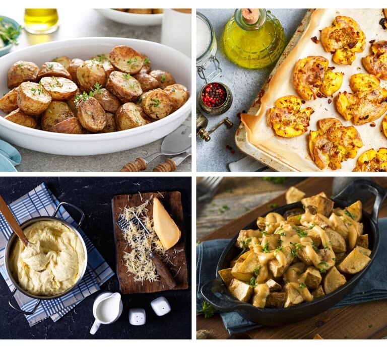 Collage kartoffel-Beilagen | © [M] Shutterstock/Getty Images/ iStock