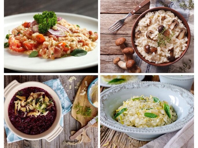Collage Risotto | © [M] Getty Images/Shutterstock/Stockfood/iStock