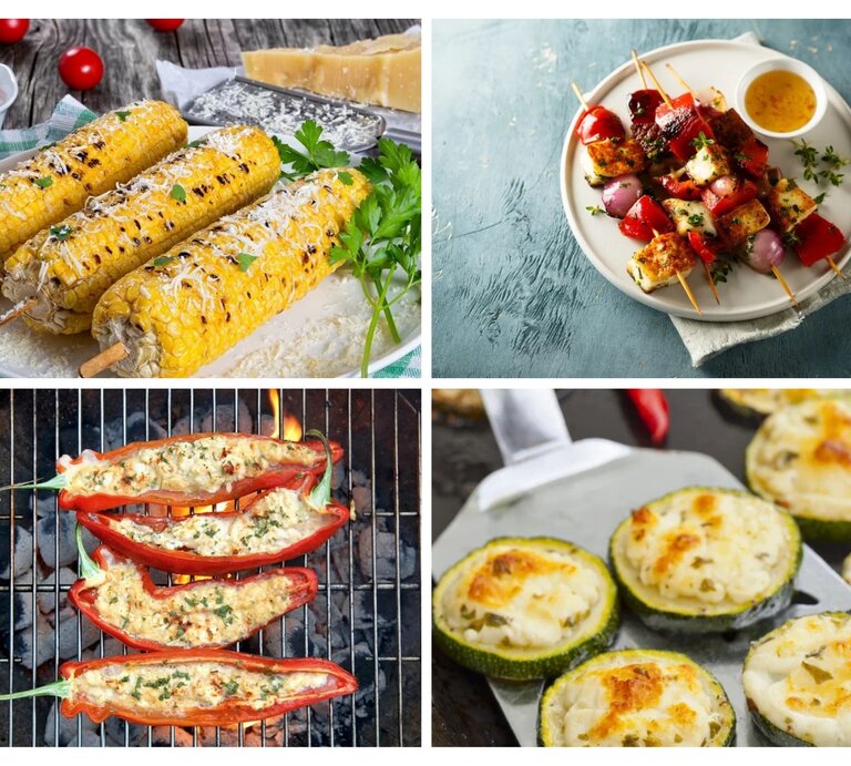 Collage vegetarisch grillen | © [M] Stockfood/Shutterstick/AdobeStock