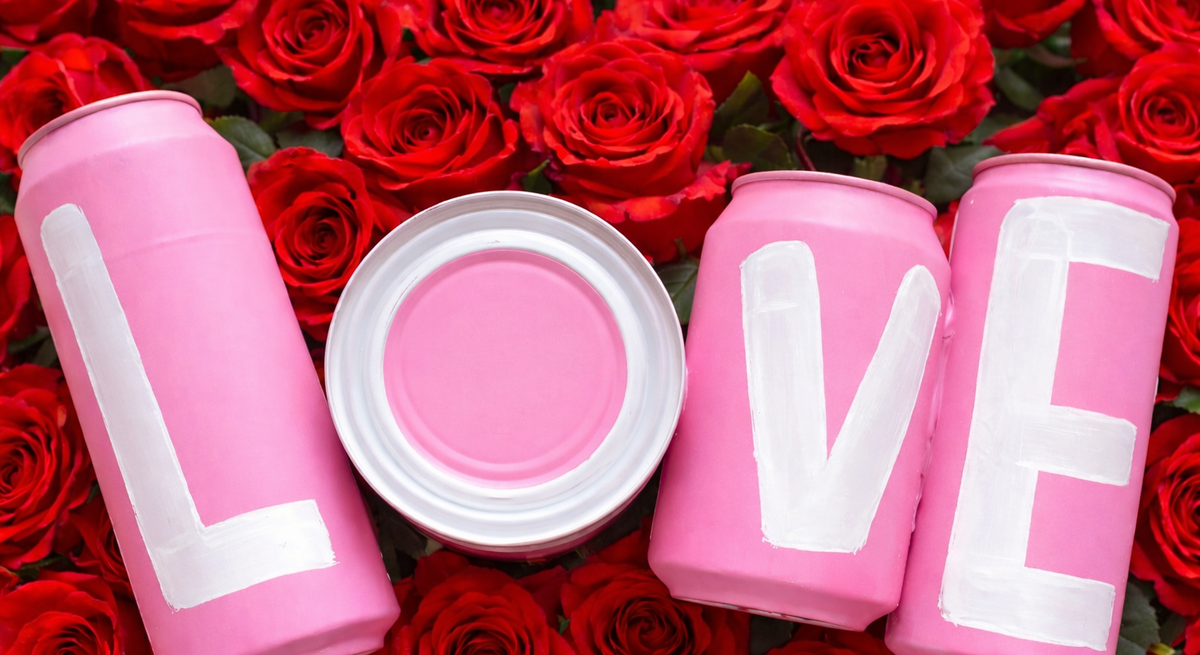 Dosen DIY-Valentinstag Geschenk basteln 