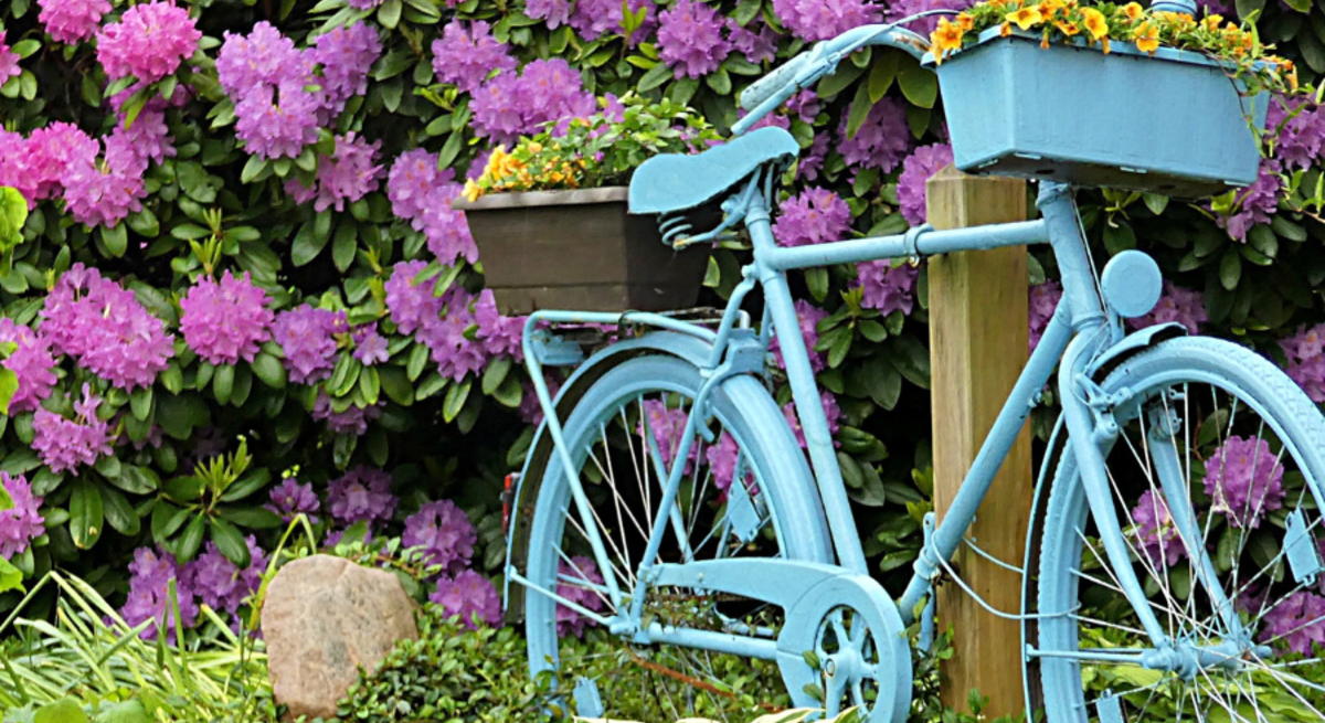 Basteln mit Fahrrad-Teilen: Wunderschne DIY-Deko fr Haus und Garten