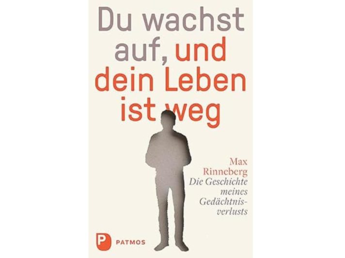 Buchcover mit Titel „Du wachst auf, und dein Leben ist weg“, darunter graue Silhouette eines Mannes auf beigem Hintergrund.  | © Patmos Verlag