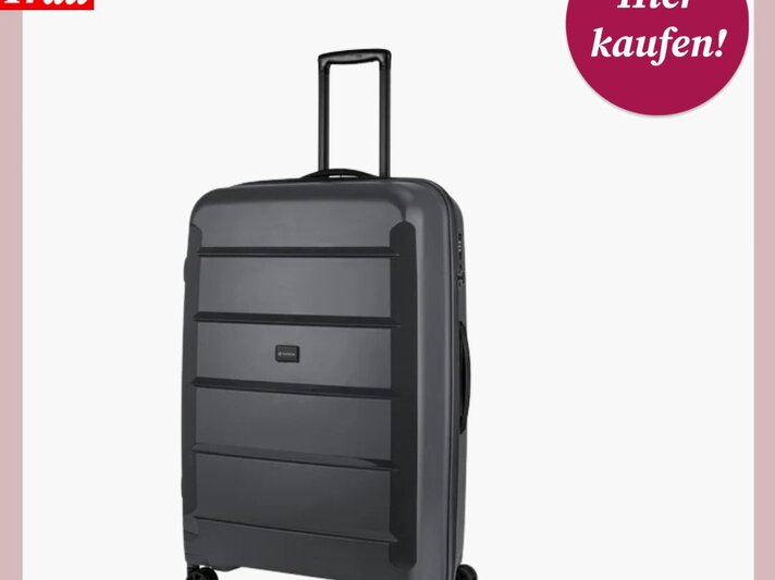 Schwarzer Koffer von Lidl auf weißem Untergrund. | © Lidl 