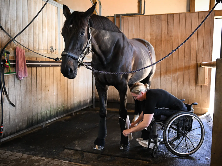 Gianna Regenbrecht bereitet Flori vor | © FUNKE Foto Services | Socrates Tassos