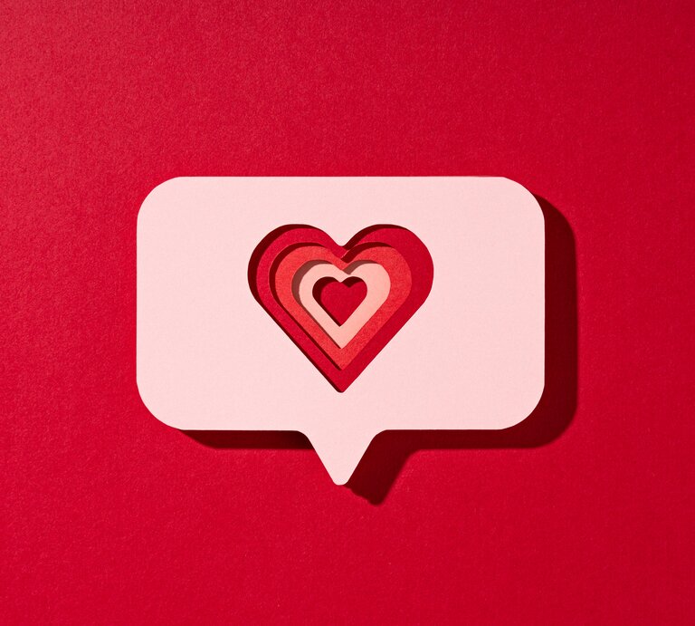 Ein herzförmiges Social-Media-Icon | © Getty Images/ MirageC
