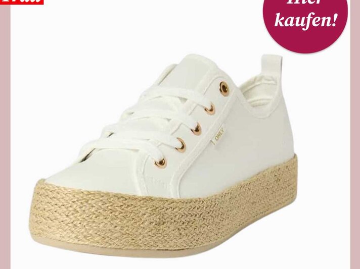 Low Top Sneaker mit Espadrille-Jutedetail  | © Peek & Cloppenburg Düsseldorf*