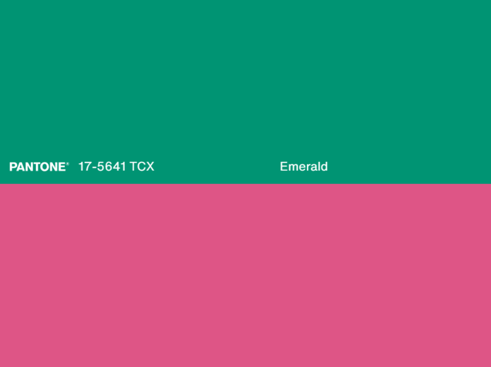 Zu sehen sind zwei Farbtöne von Pantone | © Pantone
