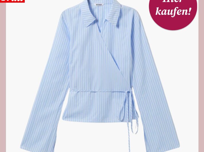 Zu sehen ist die Shoppingvorlage von BdF, in welcher eine Bluse von Weekday präsentiert wird | © Weekday
