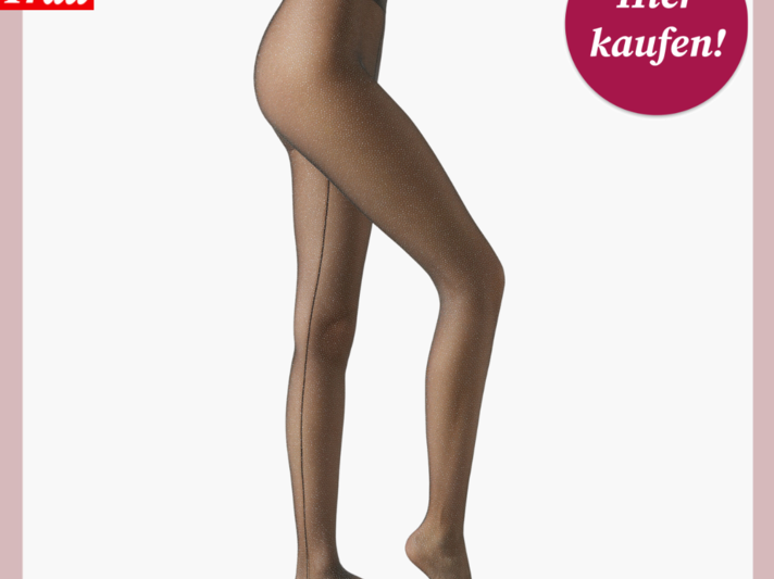 Werbebild von Strumpfhose mit Glitzer. | © Calzedonia