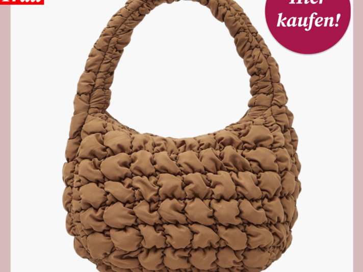 Werbebild von gesteppter Tasche in Braun. | © Cos