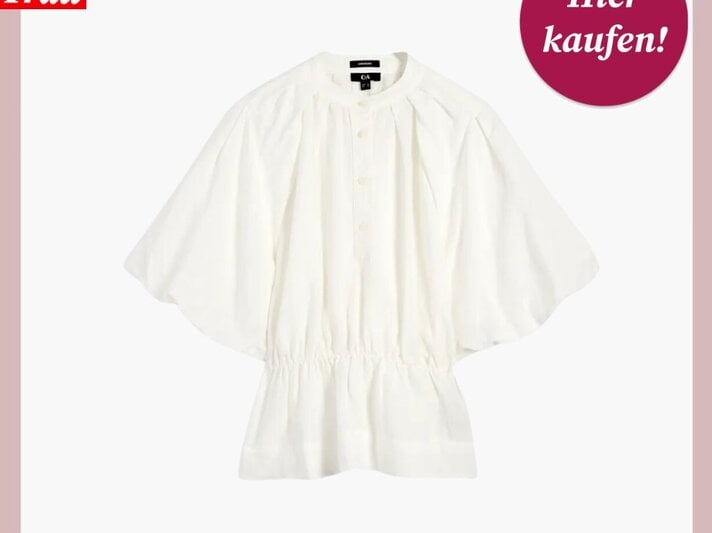 Zu sehen ist die Shoppingvorlage von BdF, in welcher eine Bluse von C&A präsentiert wird | © C&A