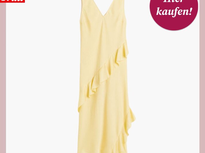 Zu sehen ist die Shoppingvorlage von H&M, in welcher ein Kleid von H&M präsentiert wird. | © H&M