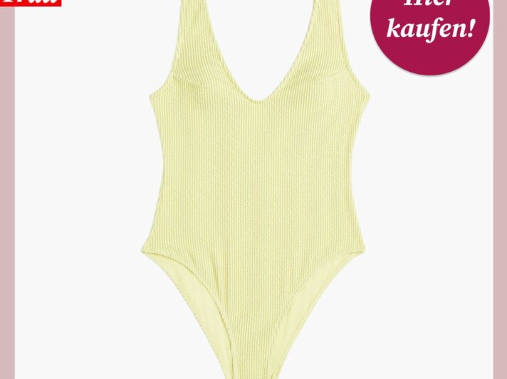 Zu sehen ist die Shoppingvorlage von BdF, in welcher ein Badeanzug von H&M präsentiert wird. | © H&M