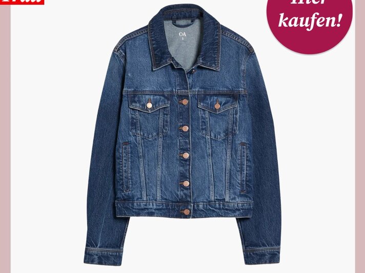 Zu sehen ist die Shoppingsvorlage von BdF, in welcher eine Jeansjacke von C&A präsentiert wird | © C&A