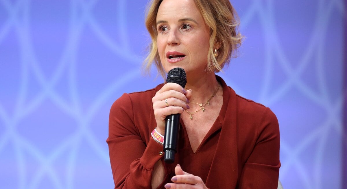 Zu sehen ist die FUNKE Verlegerin Julia Becker beim FFF-Day